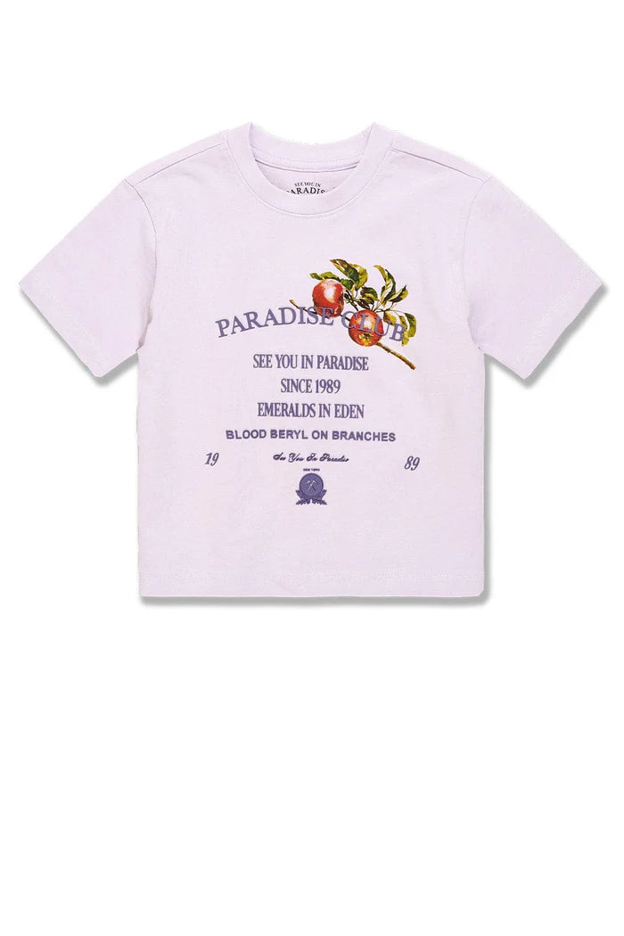 Kids Paradise Club Boxy T-Shirt Lavender 9206AB
