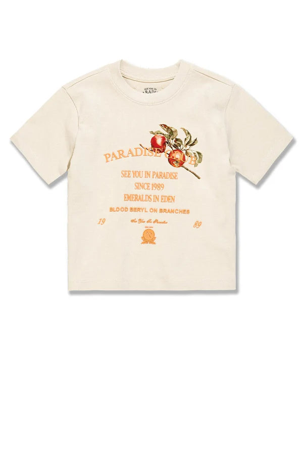 Kids Paradise Club Boxy T-Shirt Sand