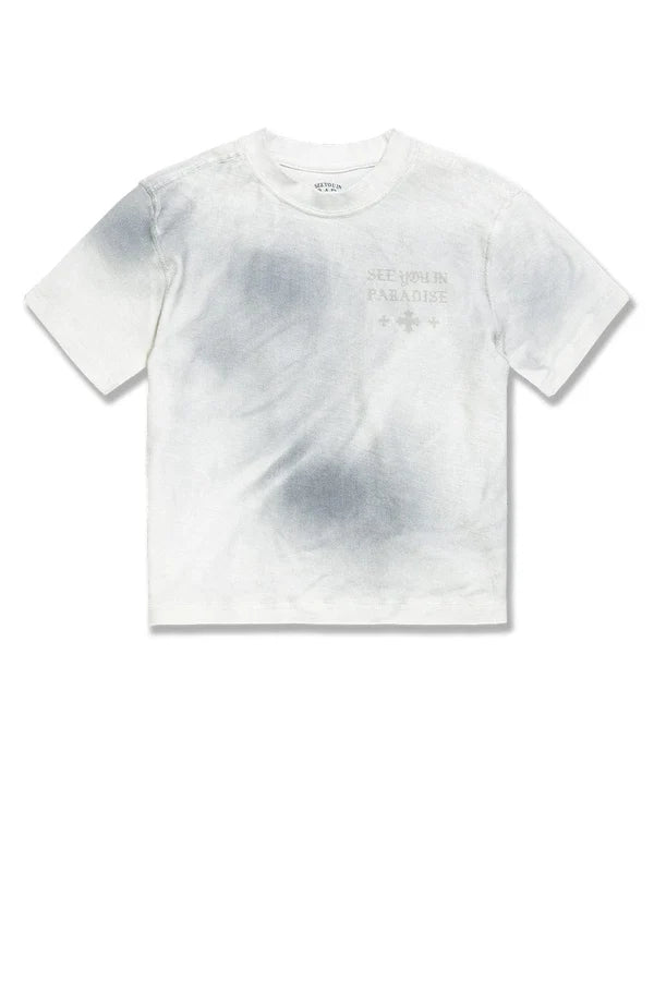 Kids SYIP Inside Out Boxy T-Shirt Arctic Grey
