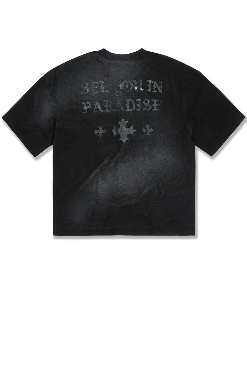 SYIP Inside Out Boxy T-Shirt Black Shadow 9209A