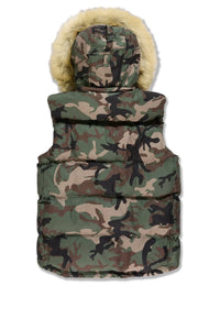 Yukon Fur Lined Puffer Vest (Vintage Camo)9491VC