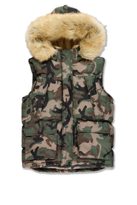 Yukon Fur Lined Puffer Vest (Vintage Camo)9491VC