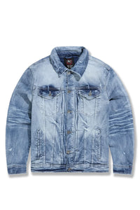 Foundry Denim Trucker Jacket RIVER BLUE JJ2385