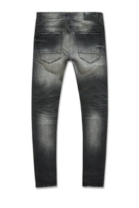 Slim Taper Fit - Newport Denim - Sean Collection black shadow JS2337