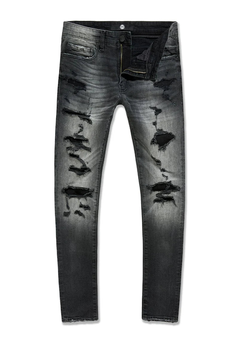 Slim Taper Fit - Newport Denim - Sean Collection black shadow JS2337