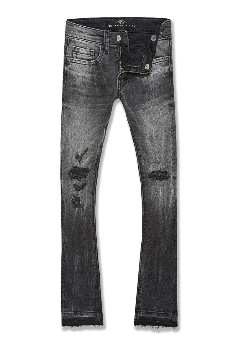 Kids Attitude Stacked Denim (Black Shadow)JTF2294B
