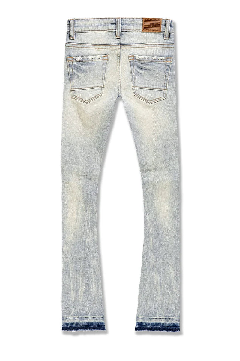 Kids Attitude Stacked Denim (Iced Lager)jtf2294