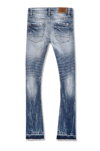 Kids Attitude Stacked Denim (Medium Blue)jtf2294b
