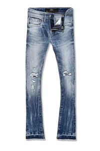 Kids Attitude Stacked Denim (Medium Blue)jtf2294b