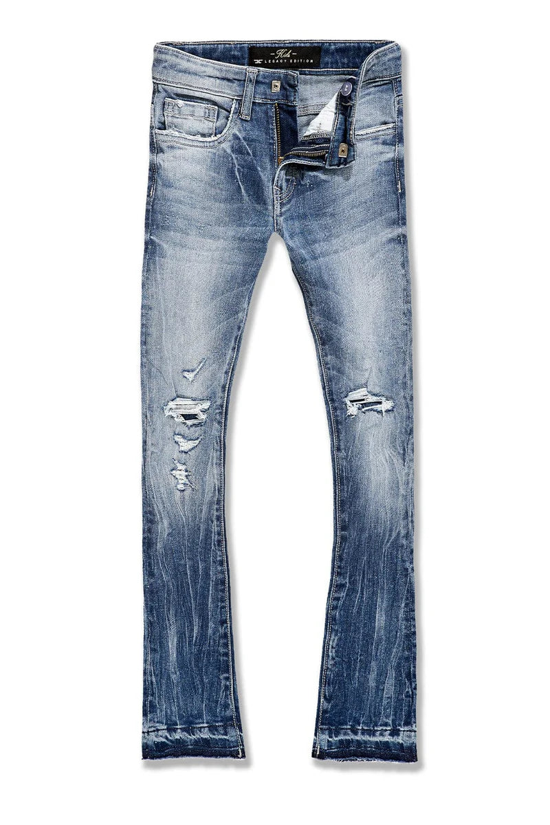 Kids Attitude Stacked Denim (Medium Blue)jtf2294b