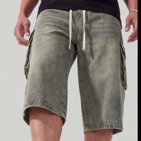 Dark illusion jorts acid green