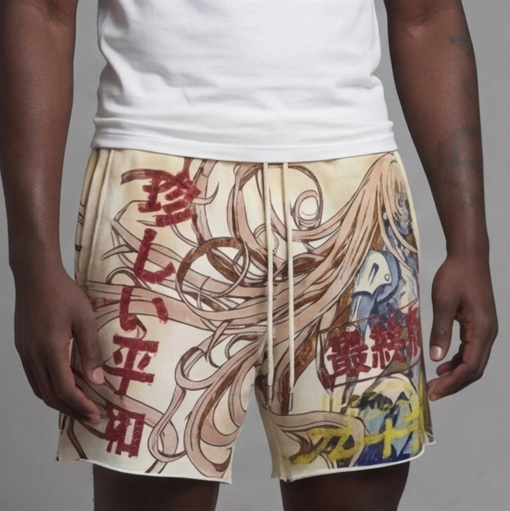 Rare peace shorts Ecru RS6001