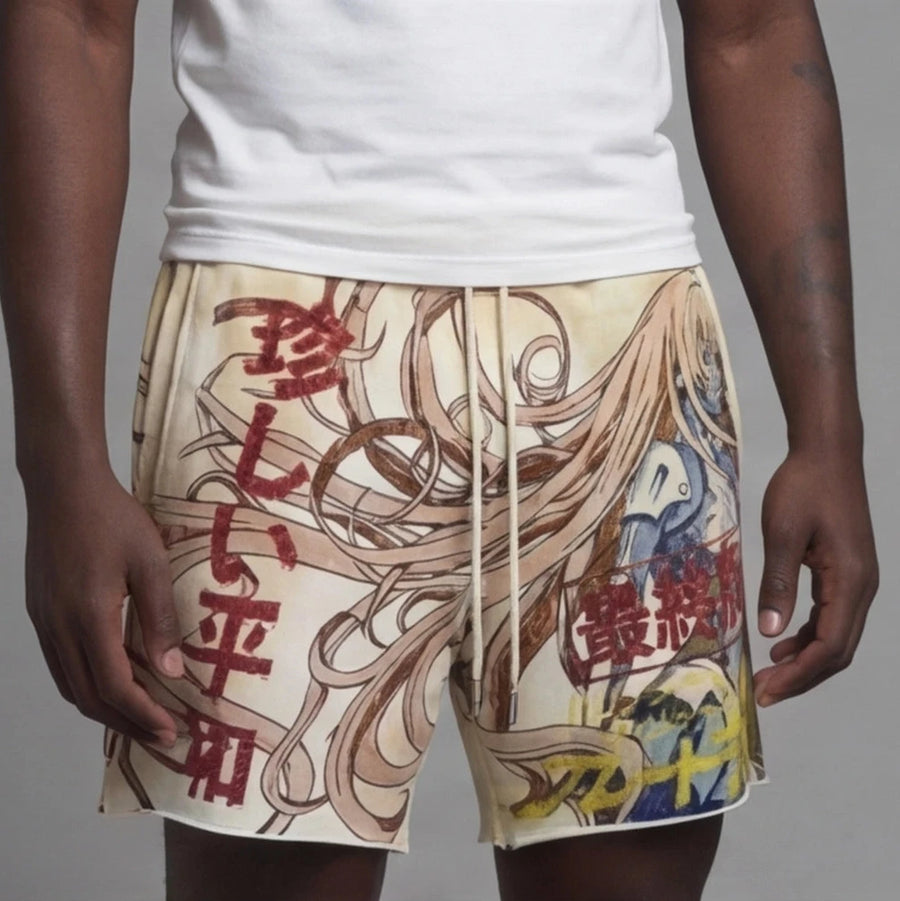Rare peace shorts Ecru RS6001