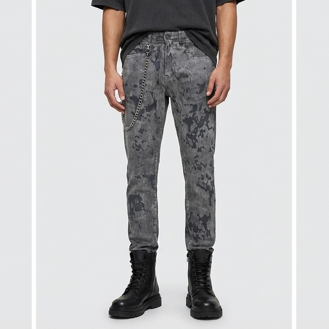 Kloud9 slim jeans Marble Blue