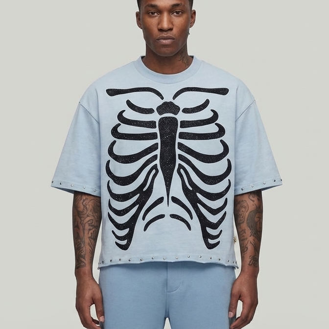 Hurt F-Terry Cropped T-Shirt T1285c