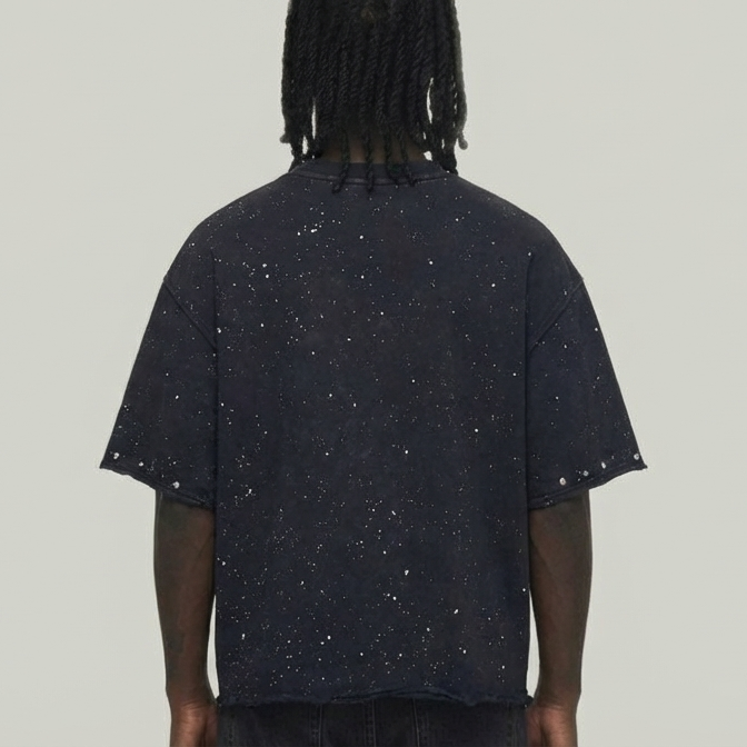Blessed cropped shirt T5209