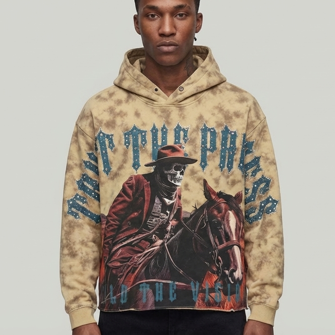 TRUST THE PROCESS HOODIE SAND T5260