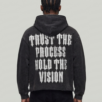 TRUST THE PROCESS HOODIE BLACK T5260