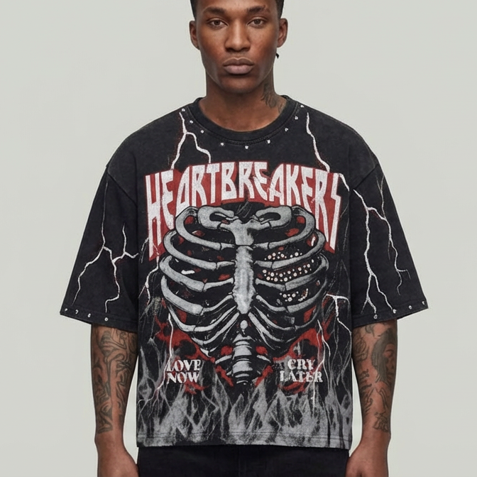 HEART BREAKER BLACK T5214