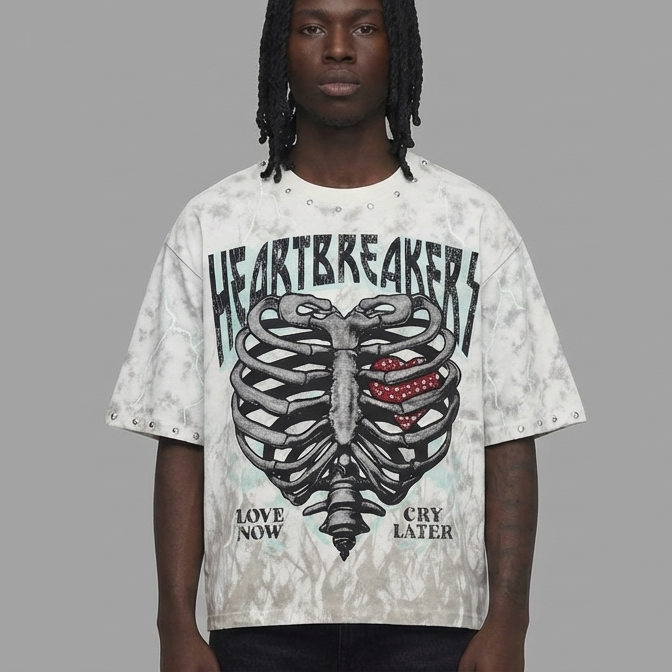 HEARTS BREAKER WHITE T5214