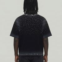 Dog Chain cropped shirt BLACK DM5232BK