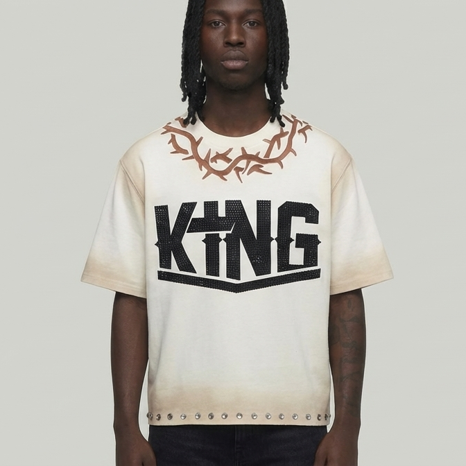King cropped shirt OFF WHITE