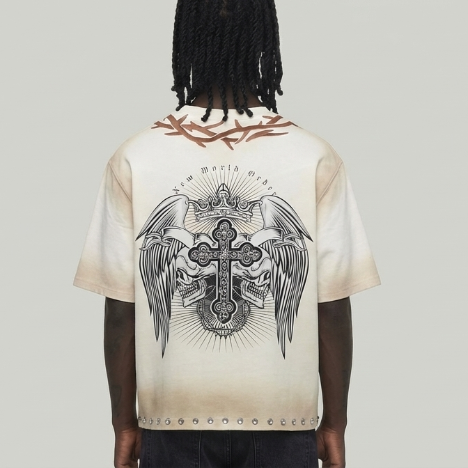 King cropped shirt OFF WHITE