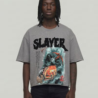 SLAYER CROPPED SHIRT Gray 53T02