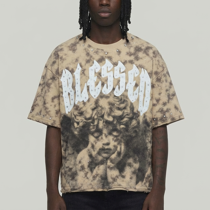 Blessed cropped shirt from taker sand T5209