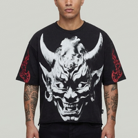 DARK SIDE CROPPED SHIRT VOYAGE STUDIO 51T16 BLACK WASH
