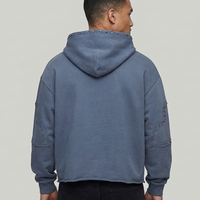 OVERSIZE HOODIE VOYAGE STUDIO MIDNIGHT GRAY 53J12