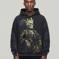 OVERSIZE HOODIE VOYAGE STUDIO BLACK  53J12
