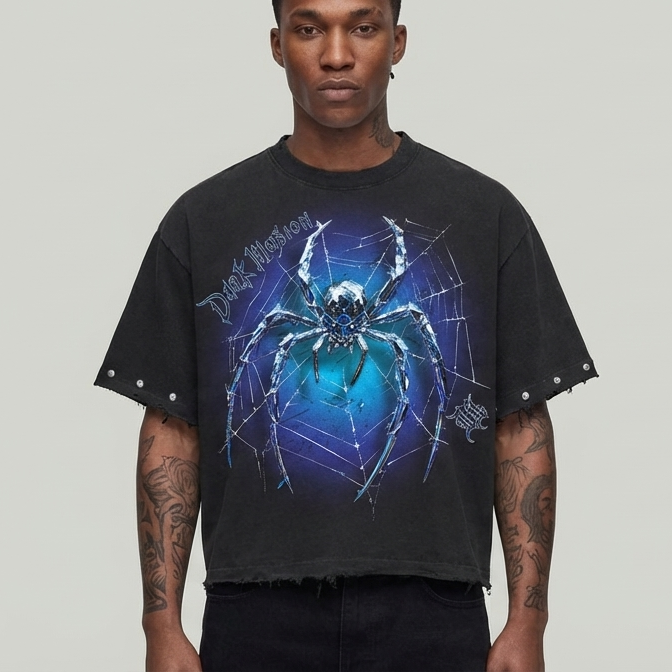 Dark illusion spider