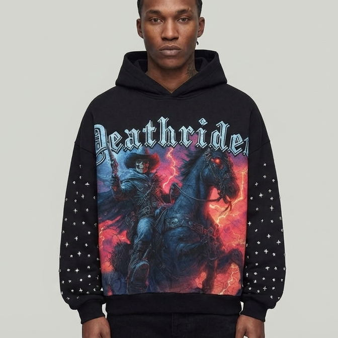 DARK ILLUSION HOODIE DEATHRIDER HOODY BLACK