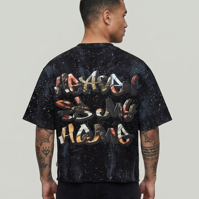 BKYS HEAVEN CROPPED SHIRT T1463 BLACK