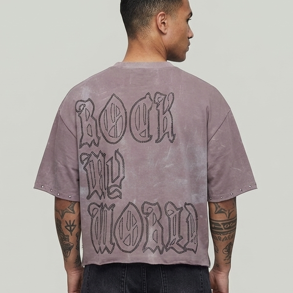 BKYS CROPPED SHIRT GASSED UP T1465 DUSTY LAVENDER