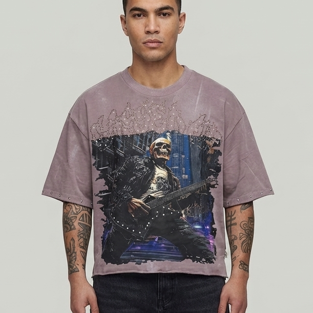 BKYS CROPPED SHIRT GASSED UP T1465 DUSTY LAVENDER