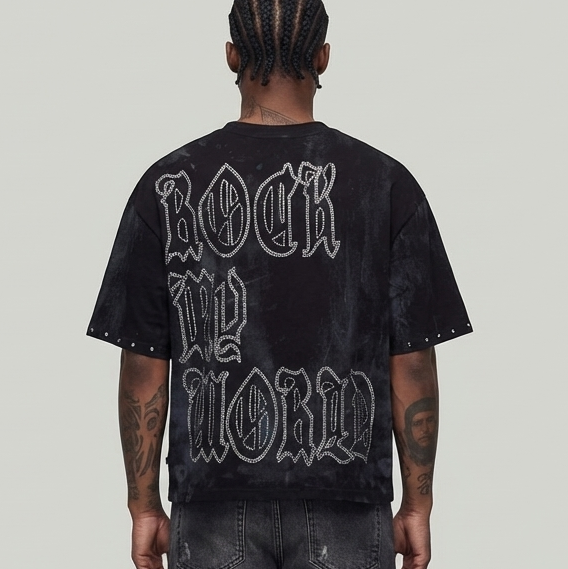 BKYS CROPPED SHIRT GASSED UP T1465 BLACK