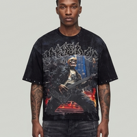 BKYS CROPPED SHIRT GASSED UP T1465 BLACK