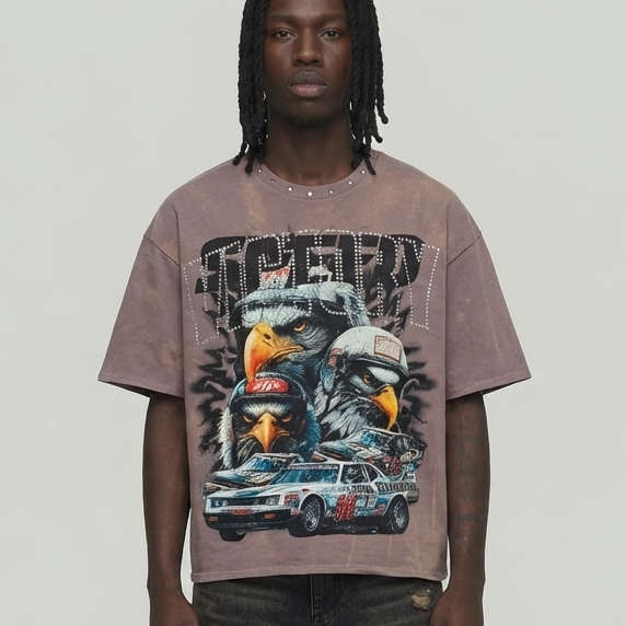 BKYS SPEED CROPPED SHIRT LAVENDER T1501