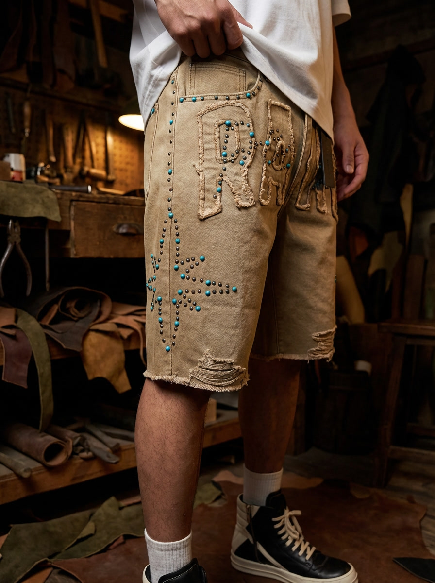 RARE Pace Denim shorts wheat RJ6064