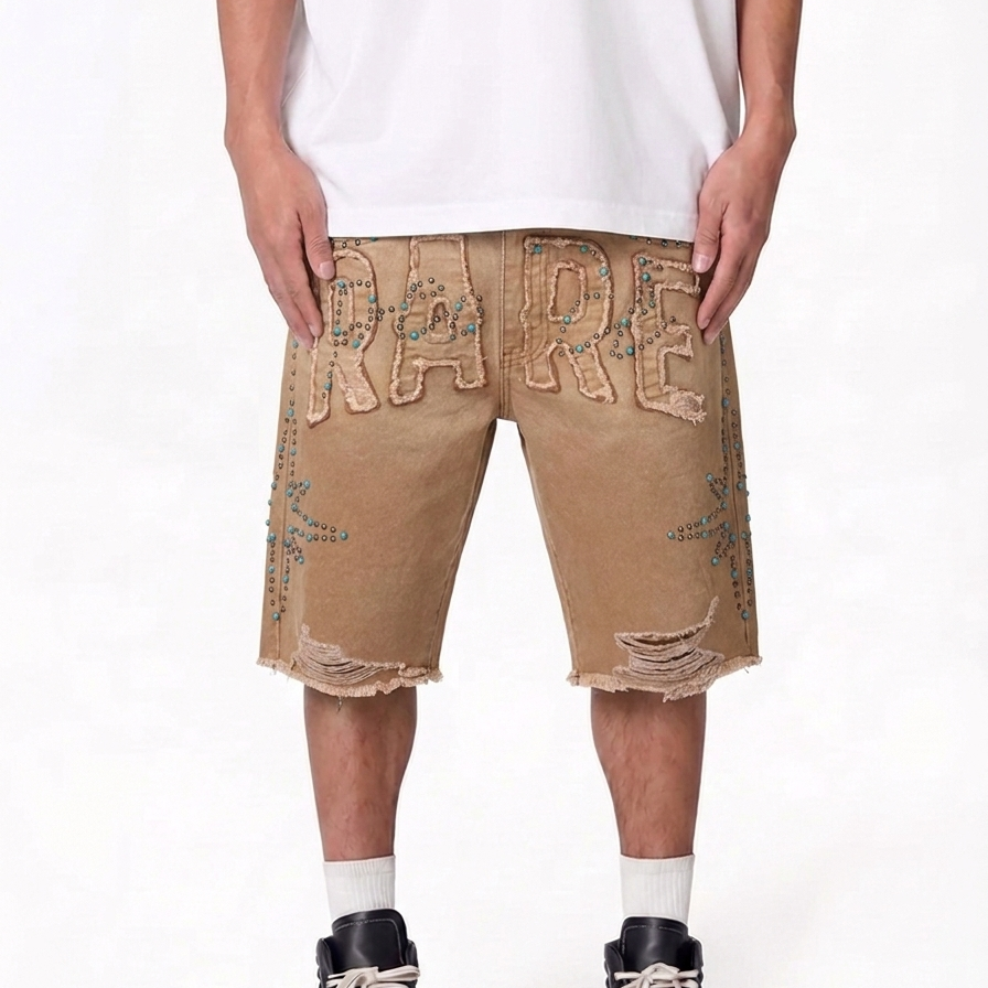 RARE Pace Denim shorts wheat RJ6064