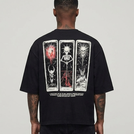 Dark illusion skulls Black