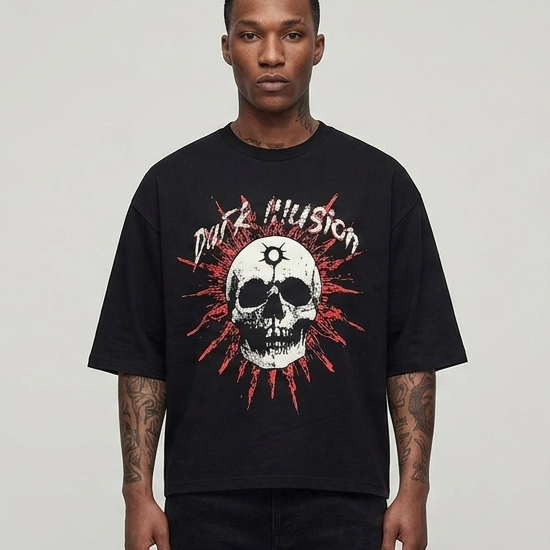 Dark illusion skulls Black