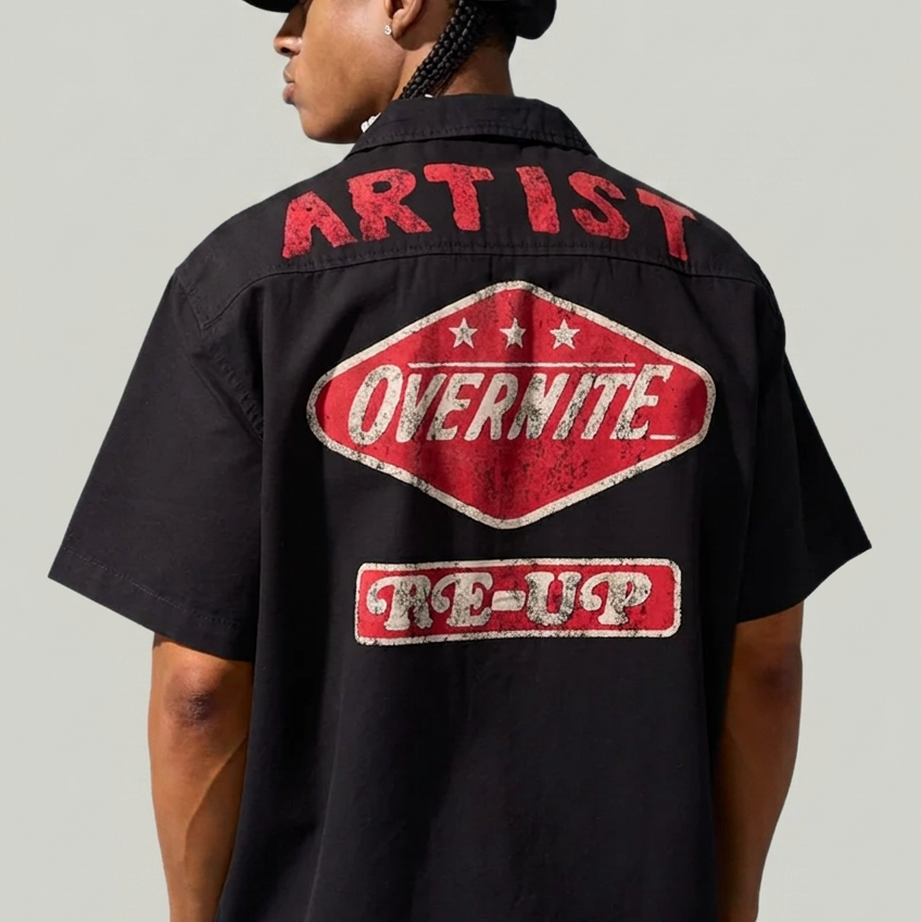 The Re-Up Mechanic Shirt BLACK , Bone 2058