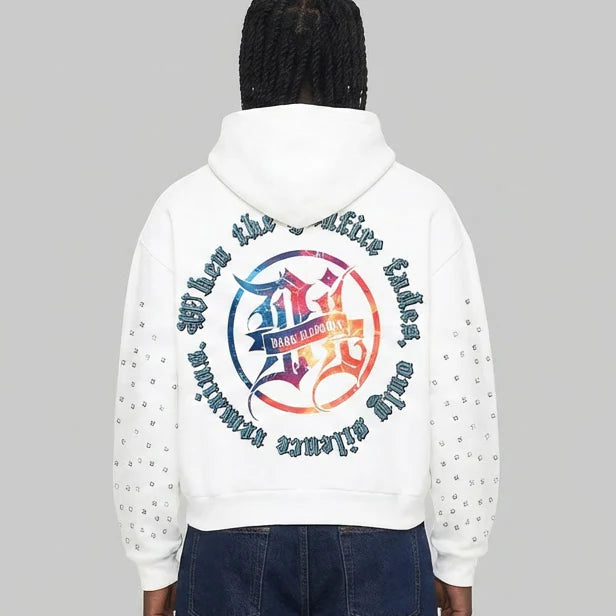 DARK ILLUSION HOODIE DEATHRIDER WHITE- W251085