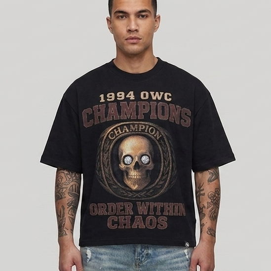 Order Shirt with Chaos T017 Black