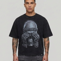 Order shirt skull Black T006