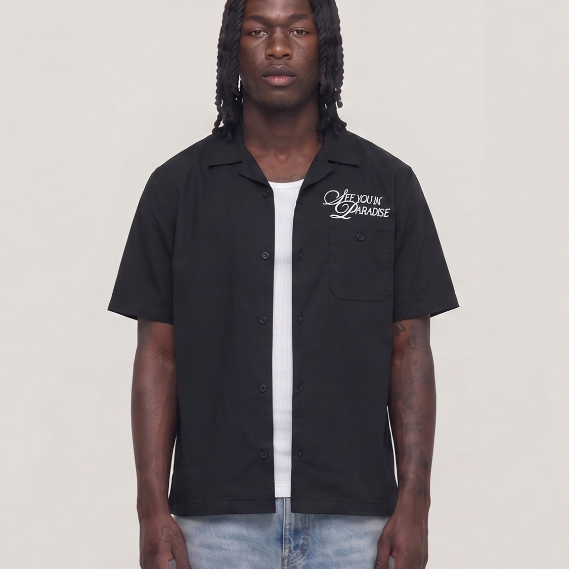 OAKLAND MECHANIC S/S SHIRT Black 2080
