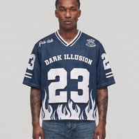 Dark Illusion Flame Jersey - Navy Blue